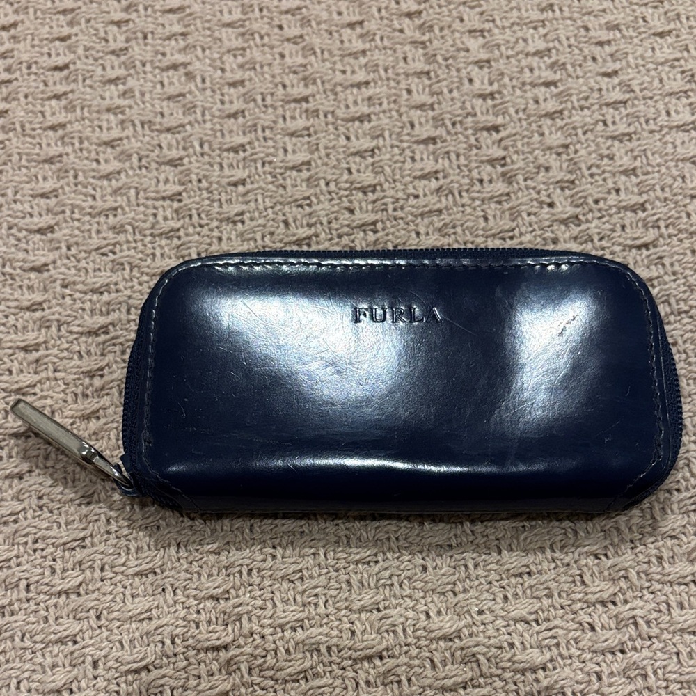 Furla Midnight Blue Leather Pouch